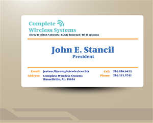 Business Card Design by CreativeMask for Complete Wireless Systems | Design: #2912489