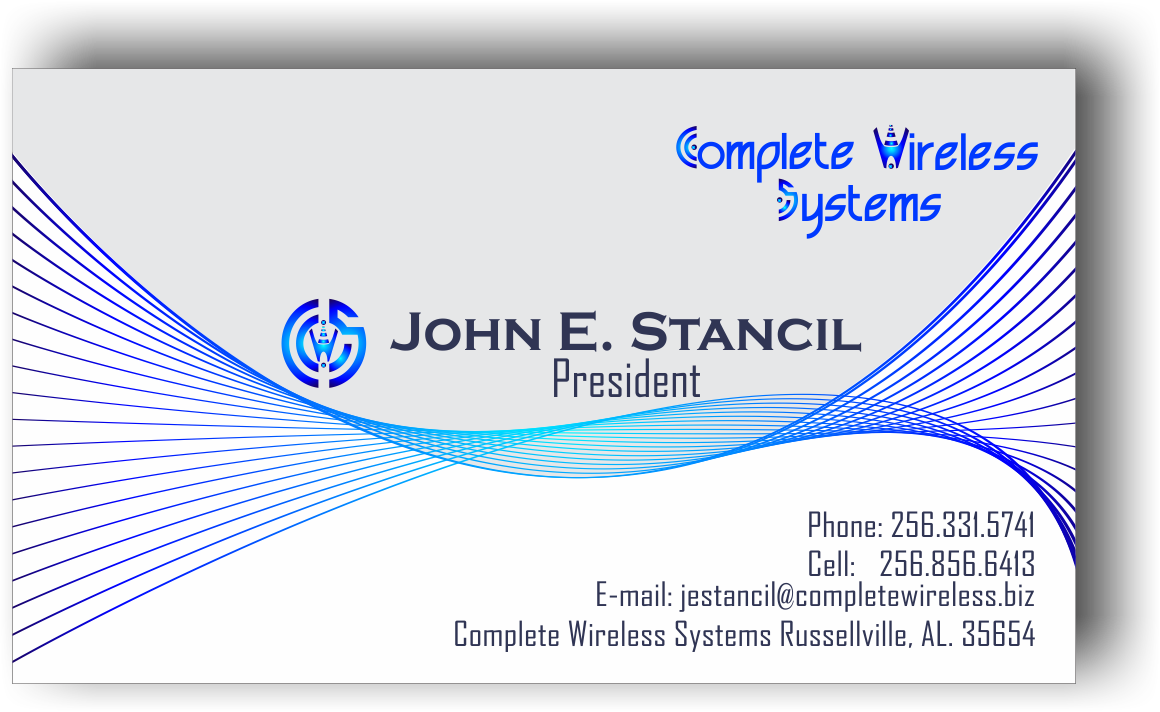 Business Card Design by cora for Complete Wireless Systems | Design #2909851