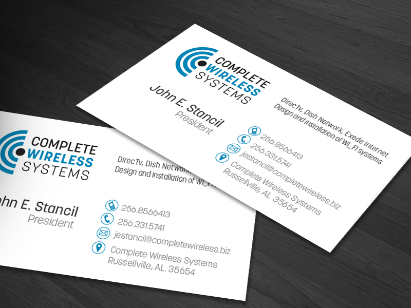 Business Card Design by kaatem for Complete Wireless Systems | Design #2901084