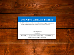 Business Card Design by DZINO for Complete Wireless Systems | Design: #2918630