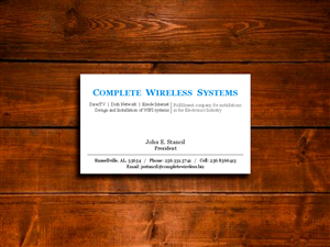Business Card Design by DZINO for Complete Wireless Systems | Design: #2918632