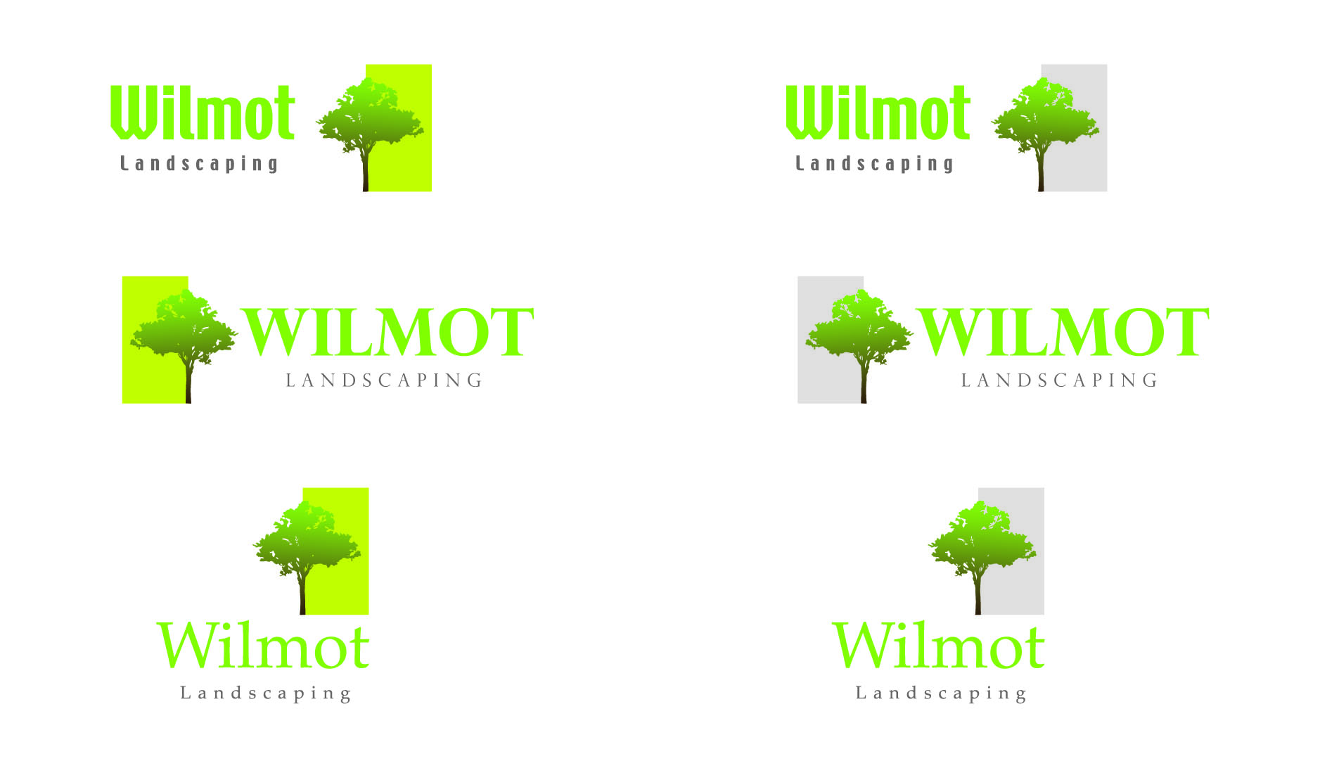 Logo Design by Christine Plumb for Wilmot Landscaping | Design #55329