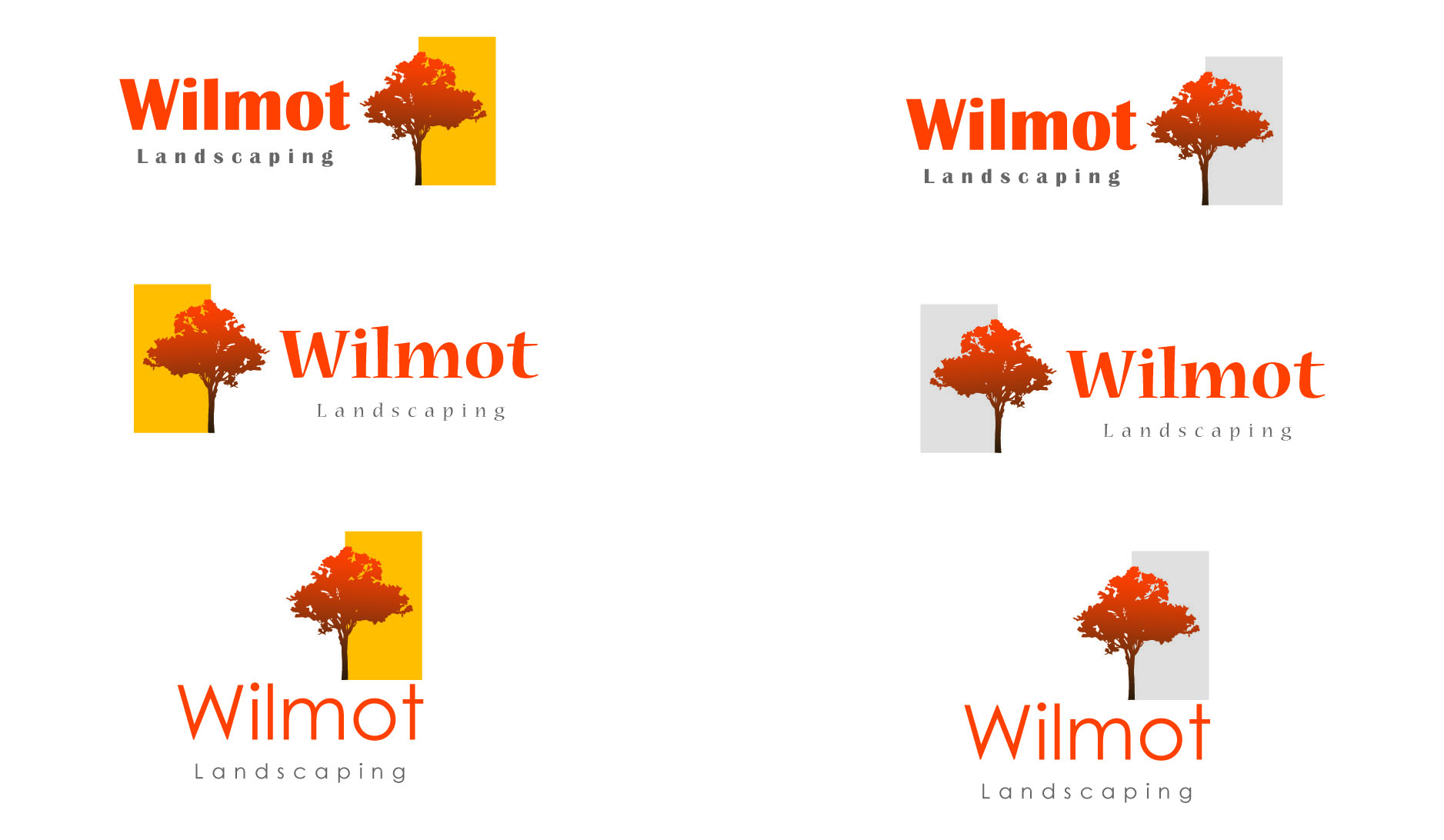 Logo Design by Christine Plumb for Wilmot Landscaping | Design #55330