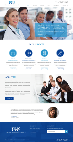 Diseño Wordpress por pb para Partners In Health Solutions LLC | Diseño: #19546869