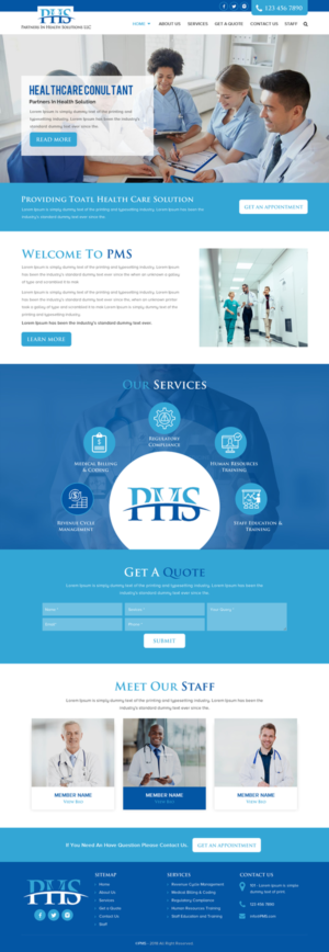 Design Wordpress par rightway pour Partners In Health Solutions LLC | Design : #19540224