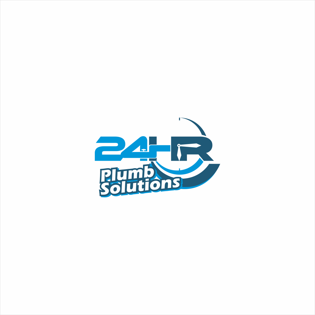 Logo Design by Arham Hidayat for 24HR Plumb Solutions  | Design #19570880