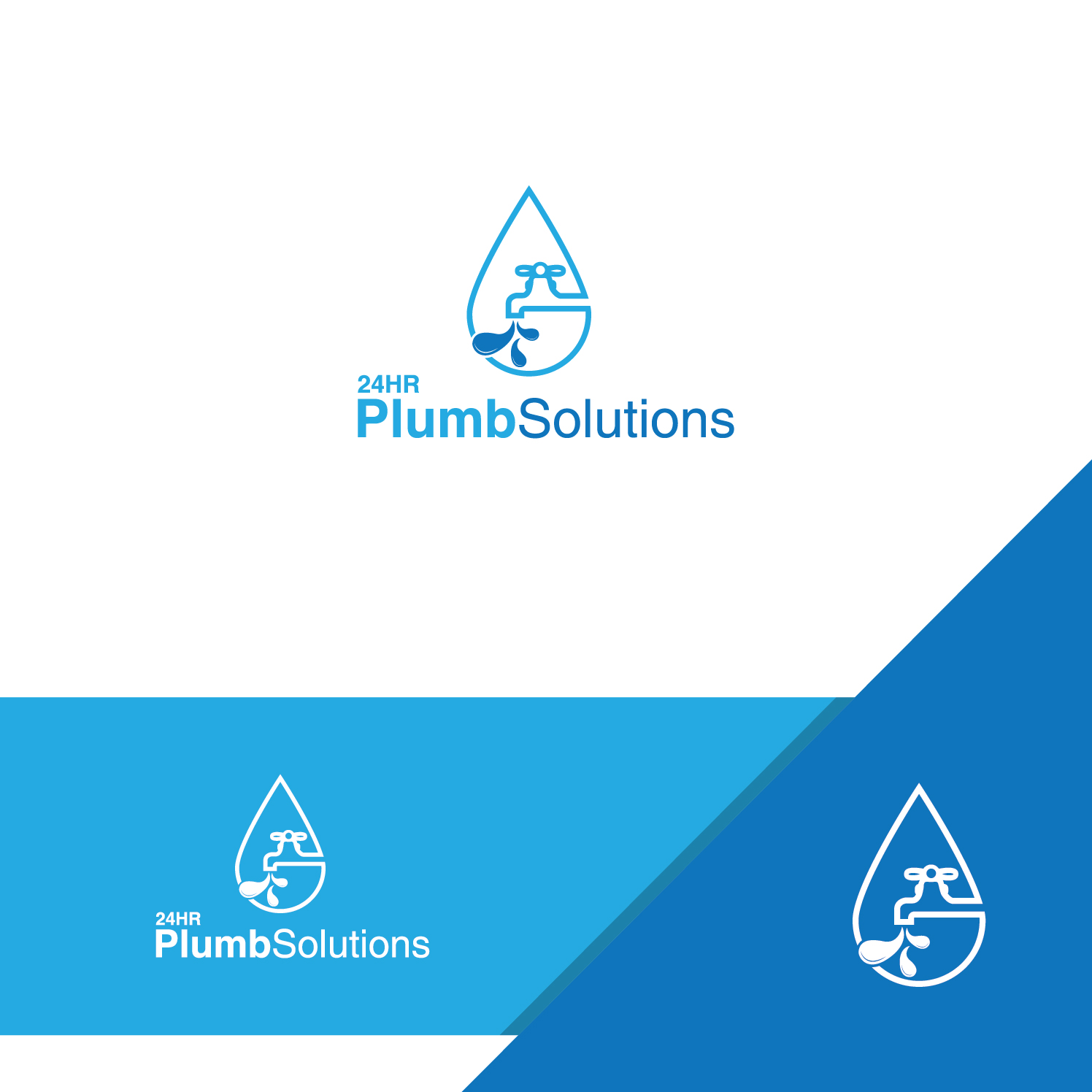 Logo Design by Deziners Zone for 24HR Plumb Solutions  | Design #19544476