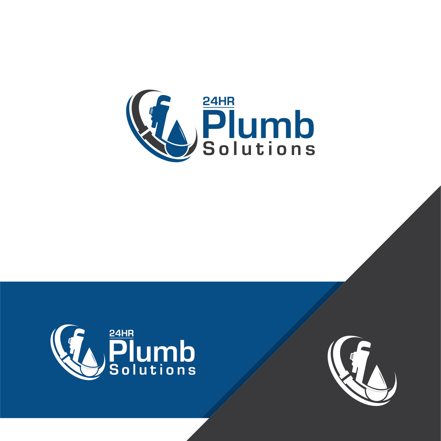 Logo Design by Deziners Zone for 24HR Plumb Solutions  | Design #19544477