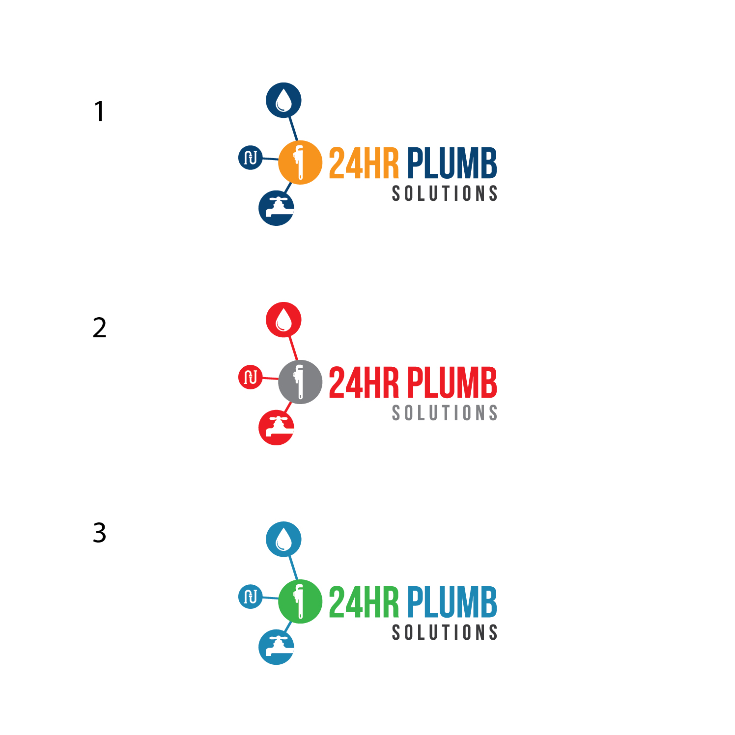 Logo Design by Deziners Zone for 24HR Plumb Solutions  | Design #19556182