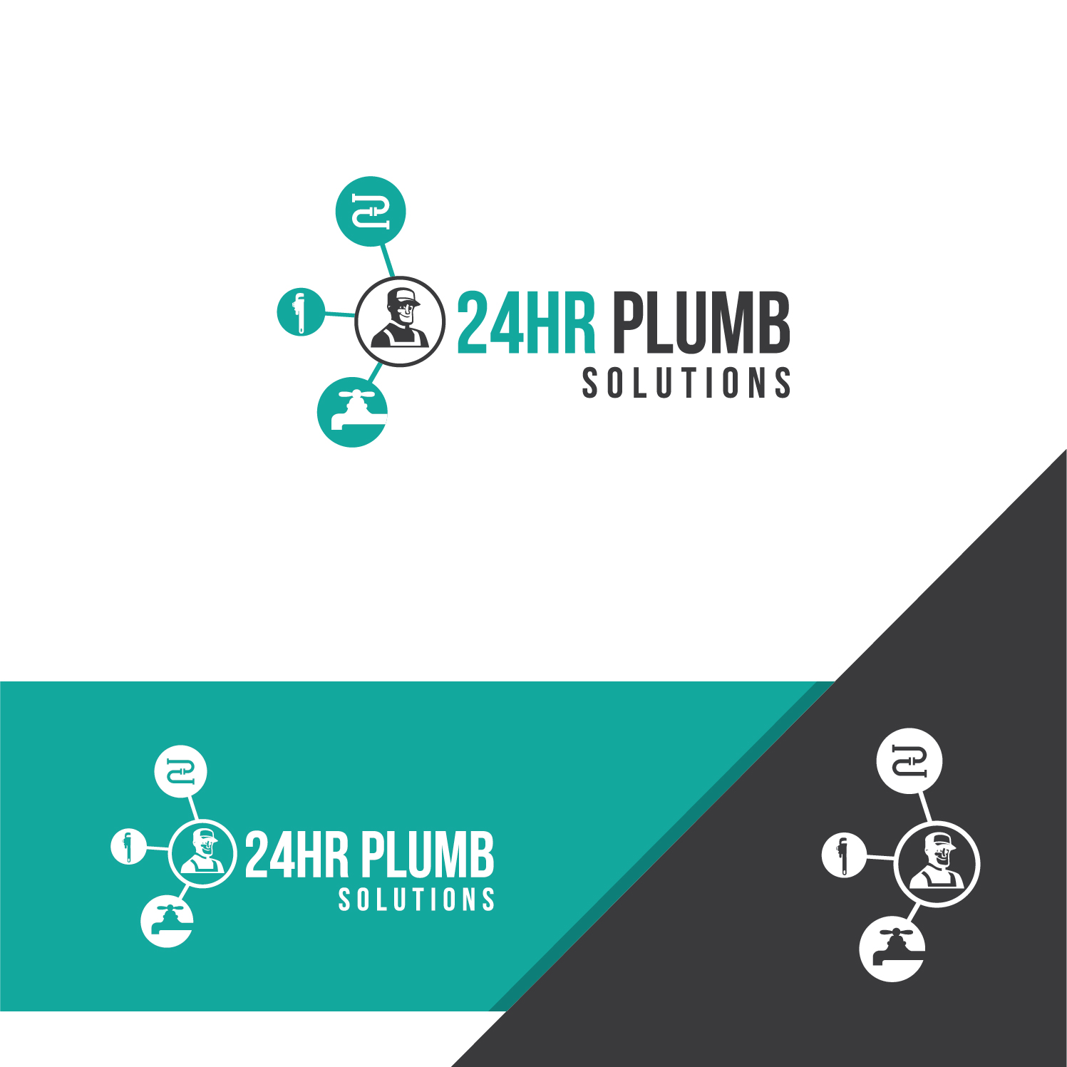 Logo Design by Deziners Zone for 24HR Plumb Solutions  | Design #19556183