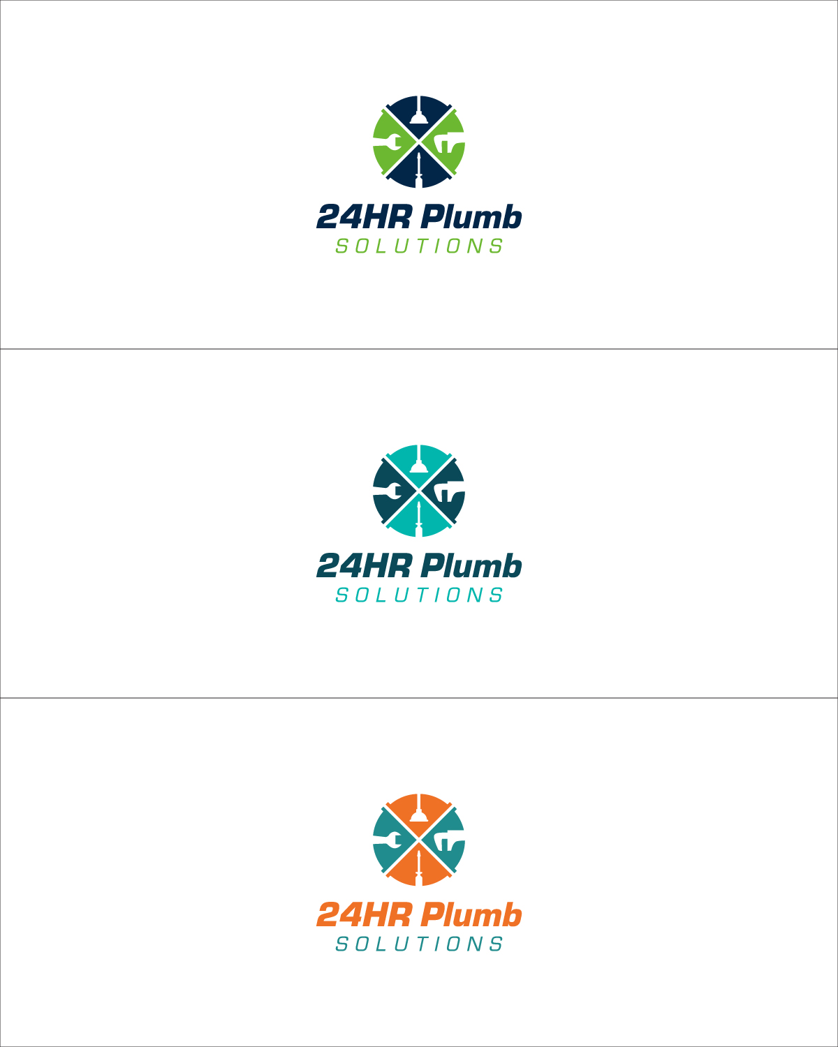 Logo Design by Roy for 24HR Plumb Solutions  | Design #19555374
