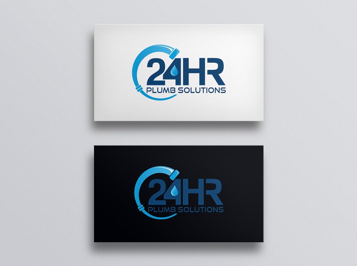 Logo Design by Djamdesign for 24HR Plumb Solutions  | Design #19548445