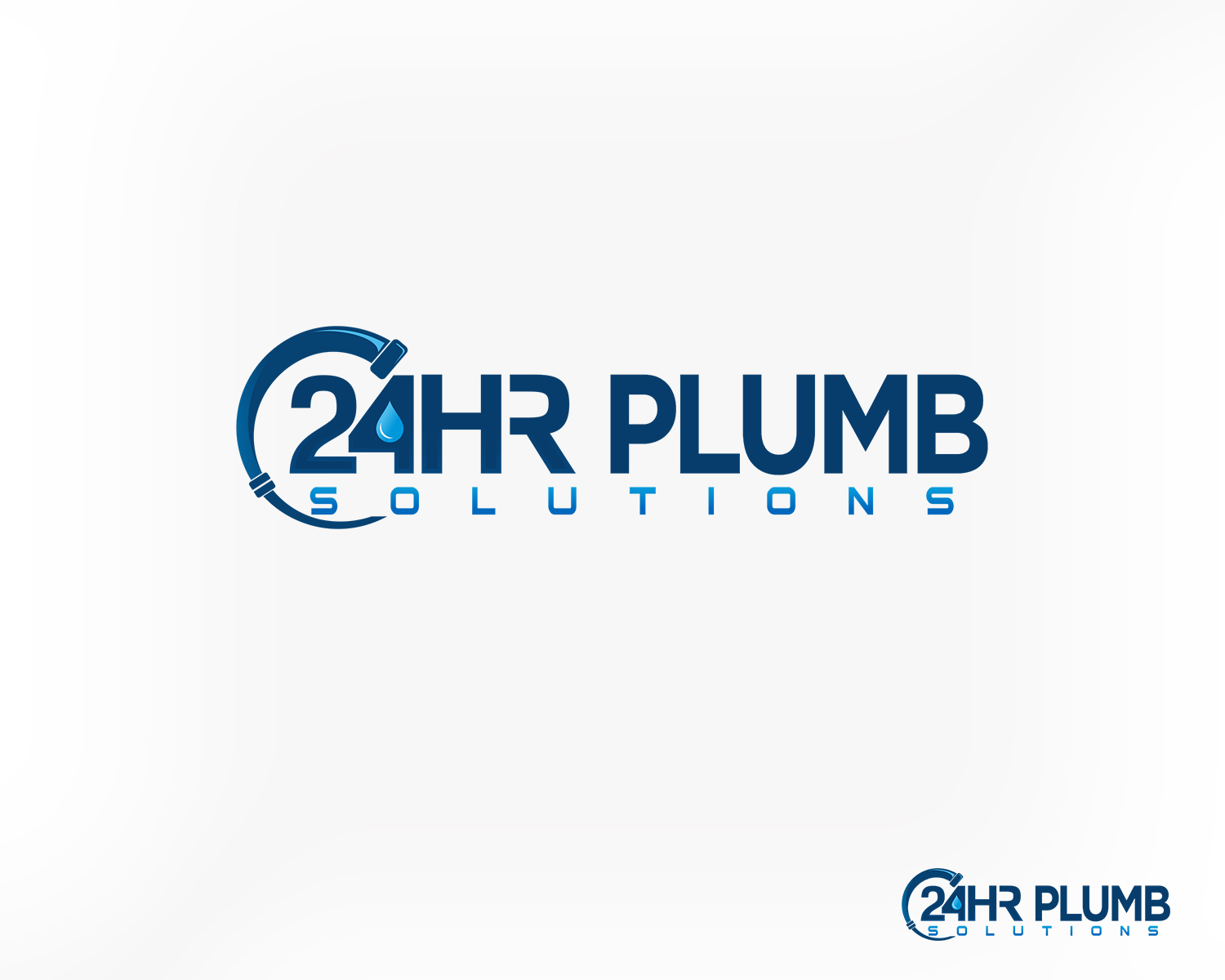 Logo Design by Djamdesign for 24HR Plumb Solutions  | Design #19590567
