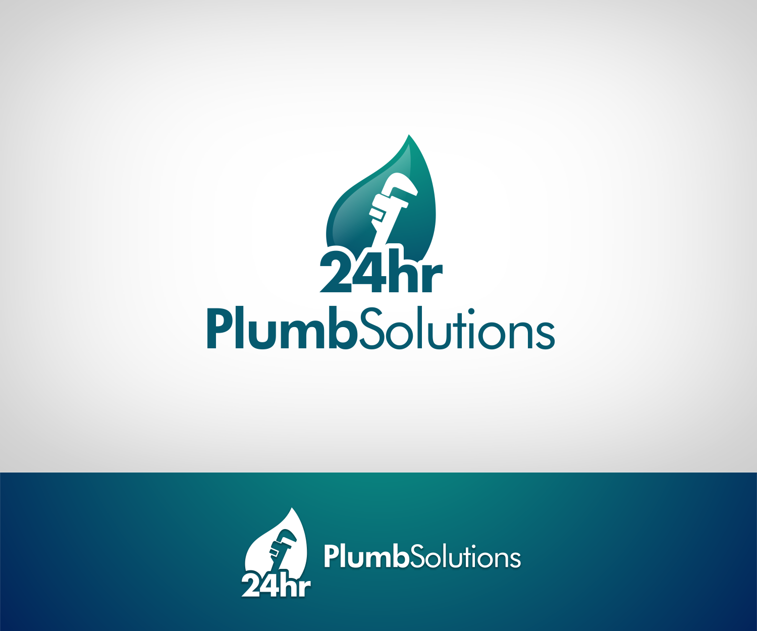 Logo Design by Berylfx for 24HR Plumb Solutions  | Design #19598810
