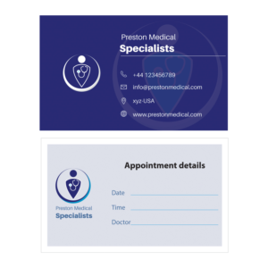 Diseño de Logo y Tarjeta de Presentación por Muzaffar Nawaz Sial para Preston Medical Specialists | Diseño: #19568880