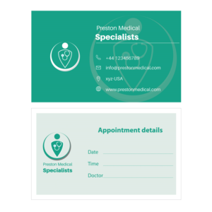 Logo- und Visitenkarten-Design von Muzaffar Nawaz Sial für Preston Medical Specialists | Design: #19568997