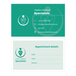 Diseño de Logo y Tarjeta de Presentación por Muzaffar Nawaz Sial para Preston Medical Specialists | Diseño #19583283