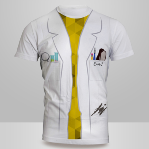  TSHIRT design that represents a fun lab coat | T-shirt Design by Kero