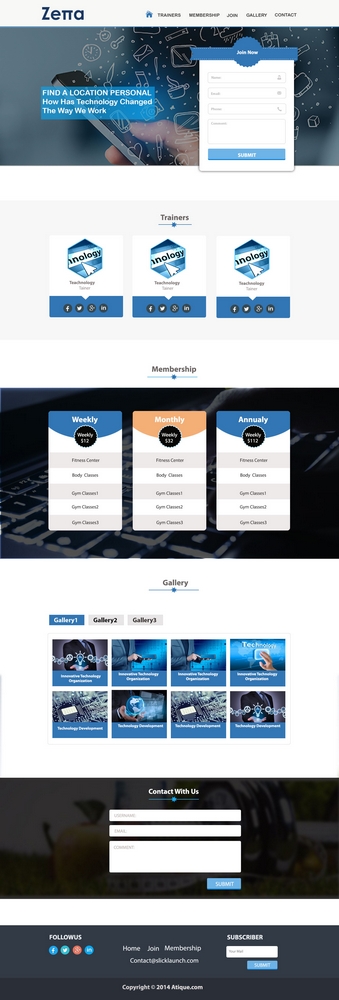 Diseño Web por CreativeWorld1 para Zetta Tecnología de la Información, C.A | Diseño #19662299