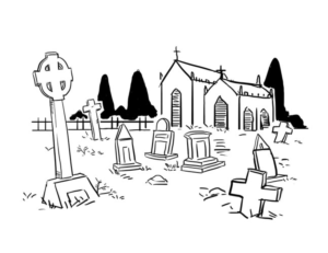Medieval Cemetery | Graphic Design by Miketerashi