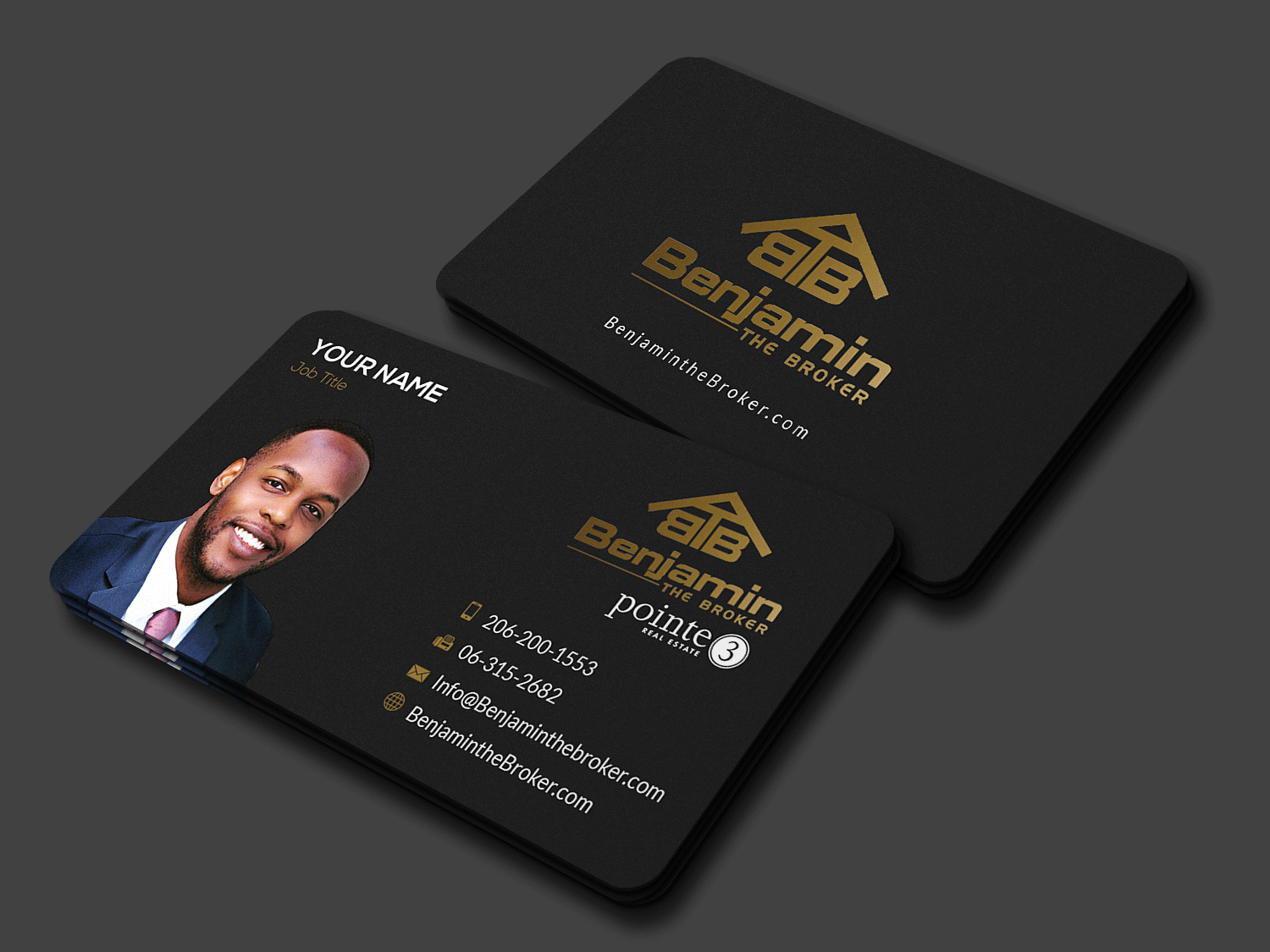 Black Broker Business Card Design #106571 | atelier-yuwa.ciao.jp