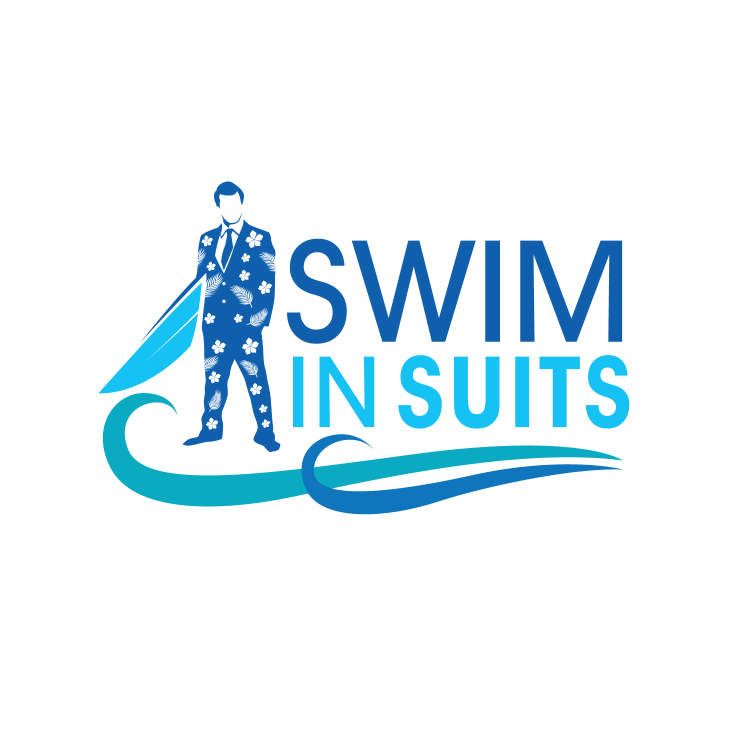 Masculine, Elegant Logo Design for Swim in Suits by FourtuneDesign