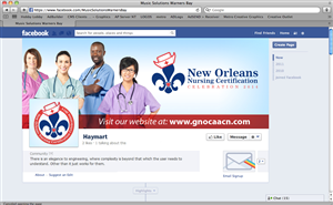 New Orleans Nursing Certification Celebration | Facebook-Design von earldesigns