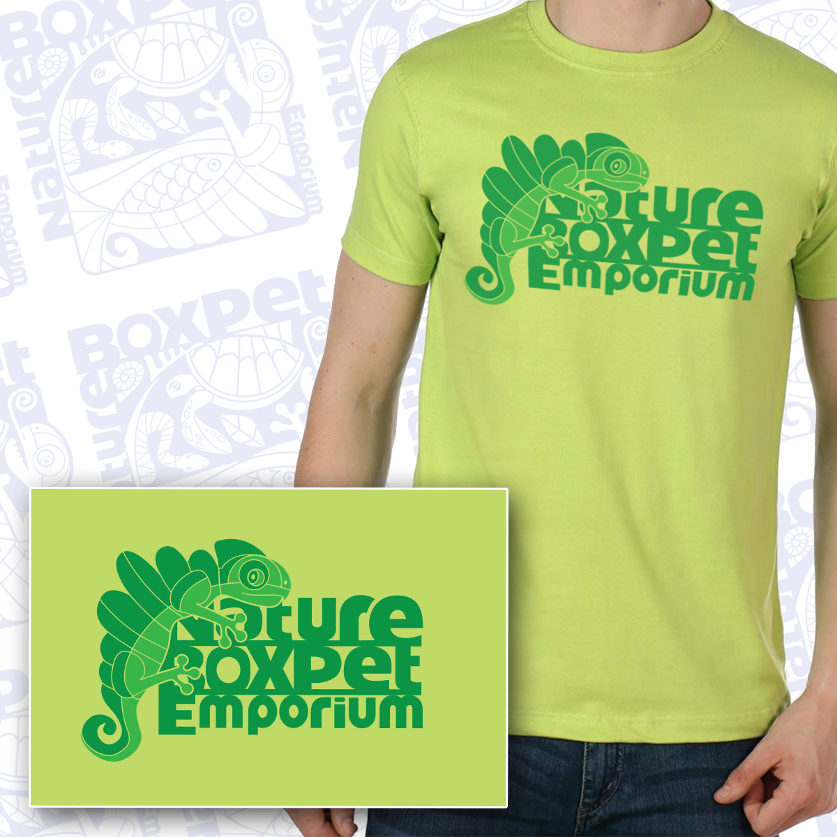 T-shirt Design by Flying Spade Graphics for Nature Box Pet Emporium Company | Design #19623280