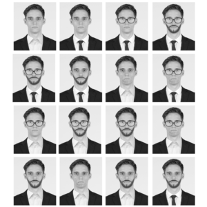 Need 16 combinations/variations of a portrait picture for a research study | Graphic Design by Valtti Design