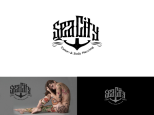 Diseño de Logo por Richard Teran para Sea City Tattoo & Body Piercing | Diseño: #19547908