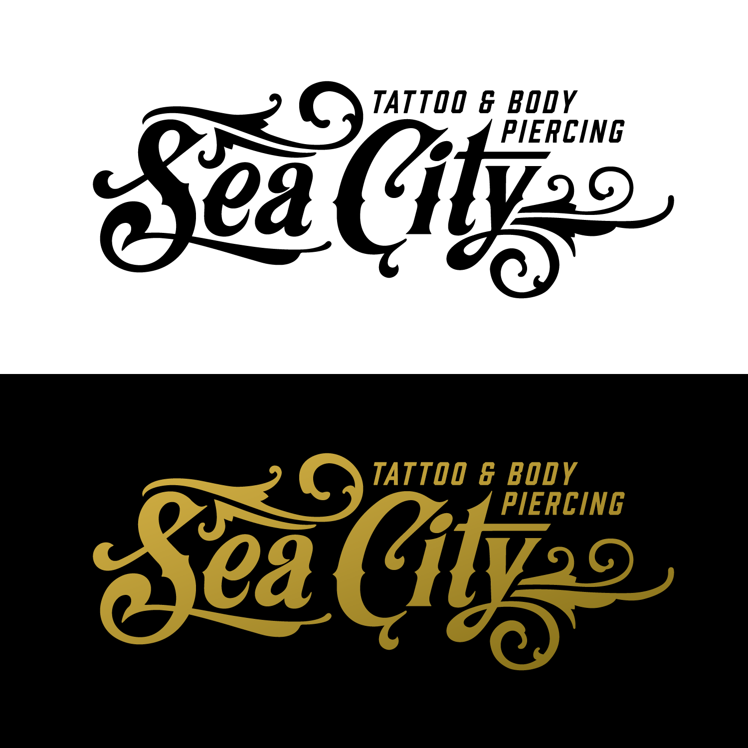 Diseño de Logo por Love Buzz para Sea City Tattoo & Body Piercing | Diseño #19548577