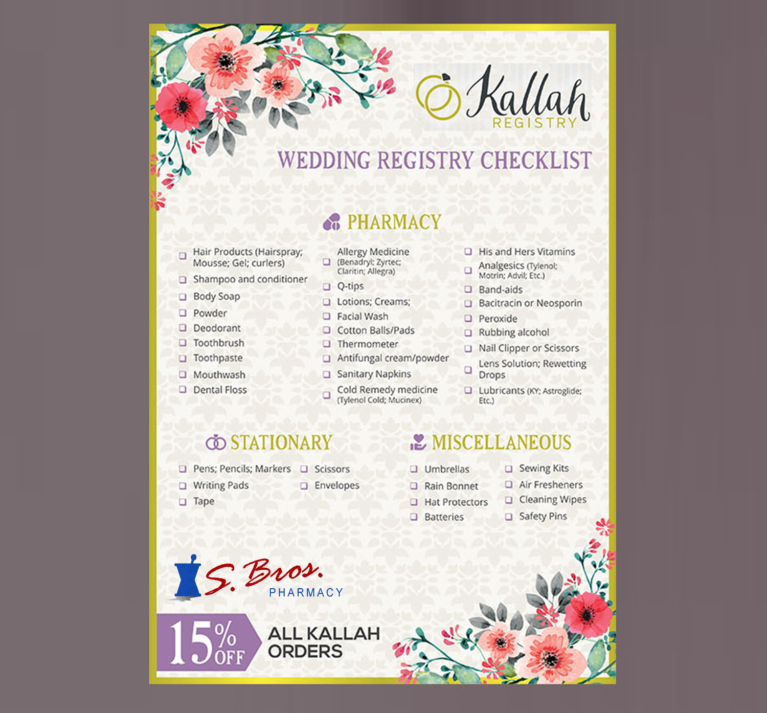 Word-Vorlage-Design von aspiremedia für S Bros Pharmacy | Design #22450085