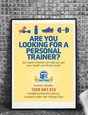 Personal training poster - 1200X900mm  | Diseño Gráfico por andrew3344