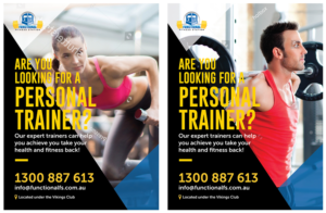 Personal training poster - 1200X900mm  | Diseño Gráfico por eleven