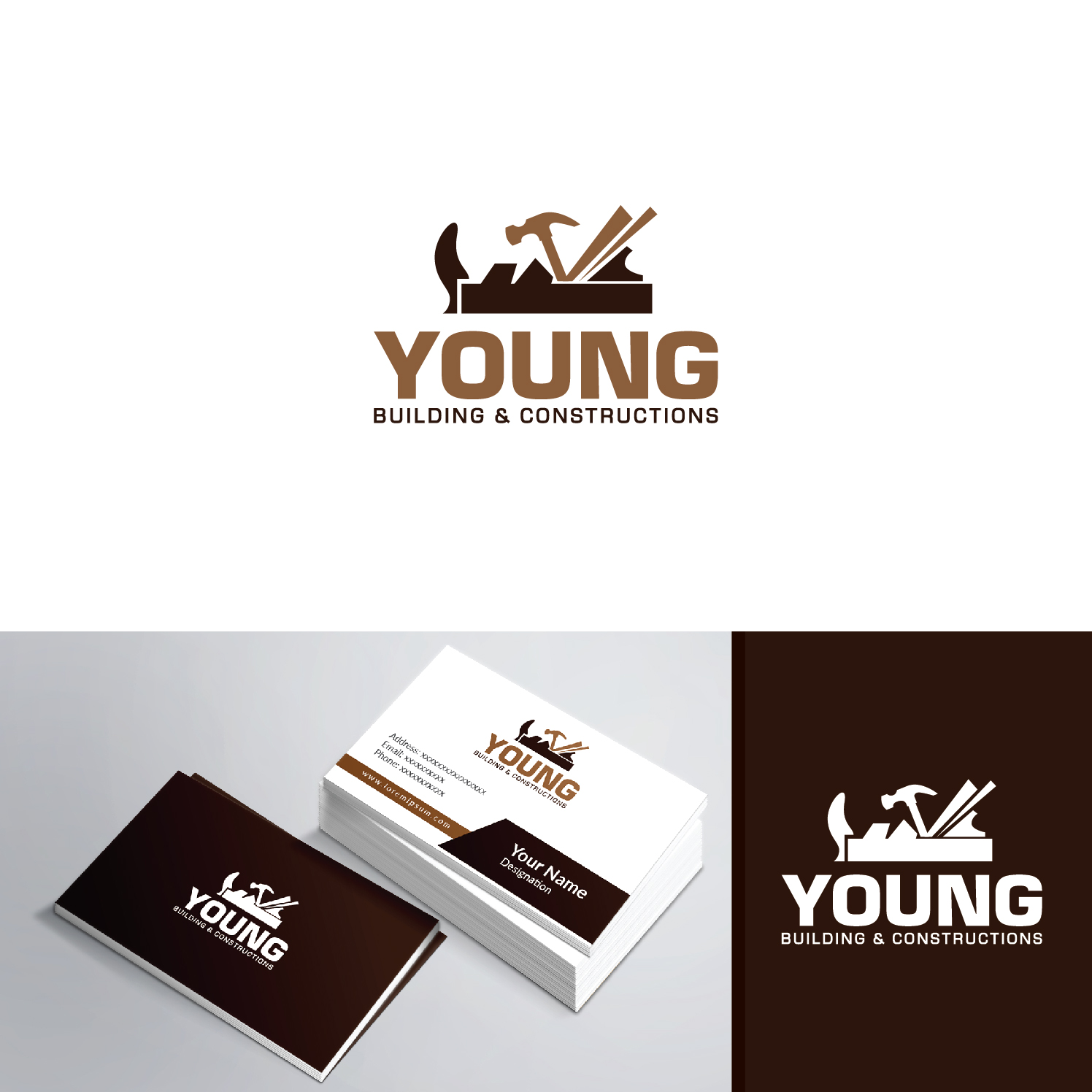 Logo Design by Deziners Zone for Young Building and Constructions | Design #19557409