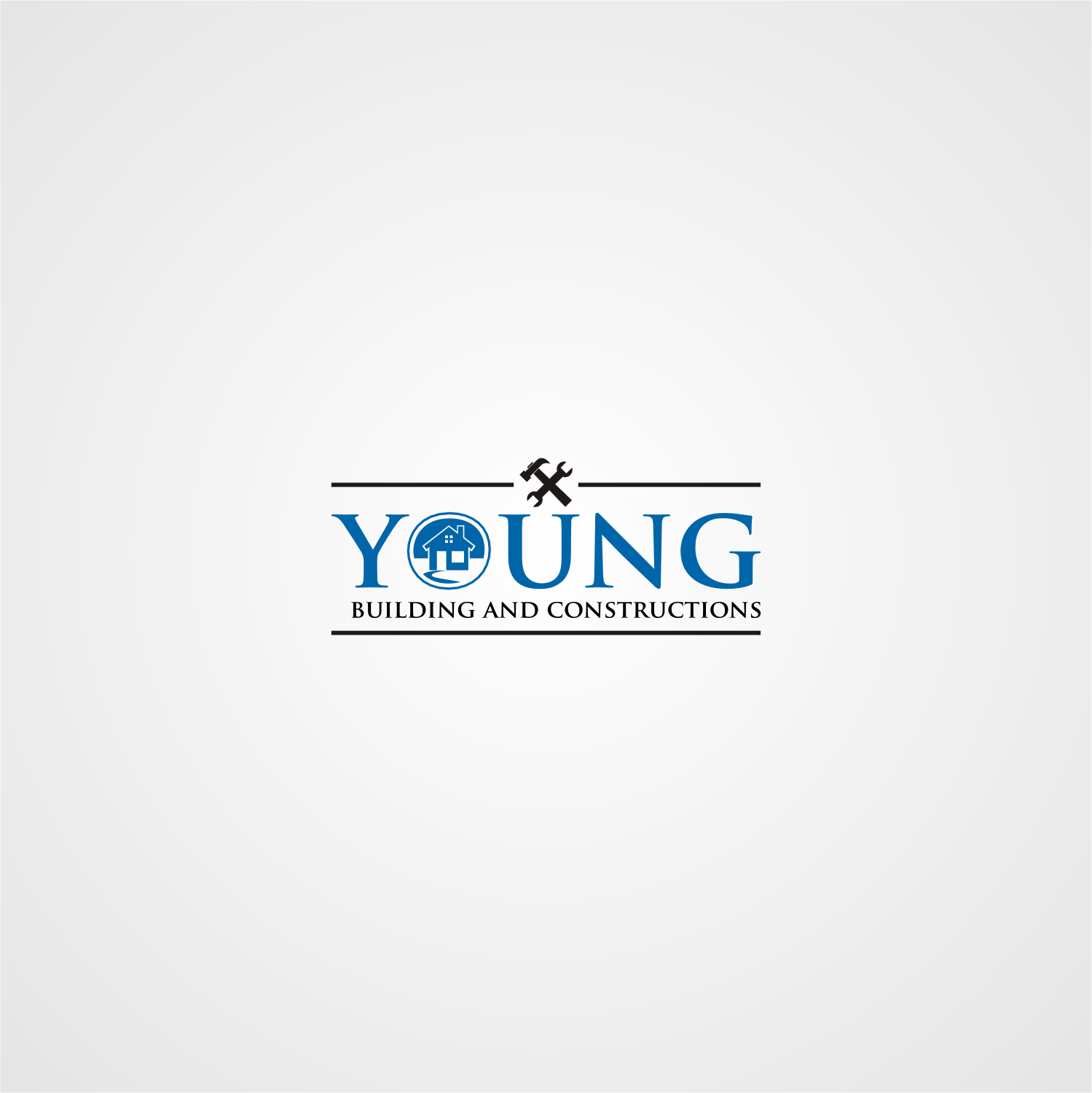 Logo Design by PAYUNG Media Creative for Young Building and Constructions | Design #19567866