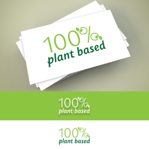100% plant based or 100% plant based ingredients | Logo Design by ClearDesign