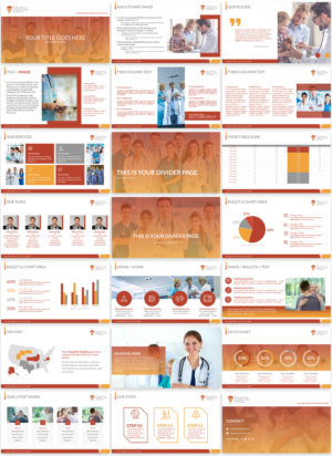 PowerPoint template for online medical education | Graphic Design by Imazing