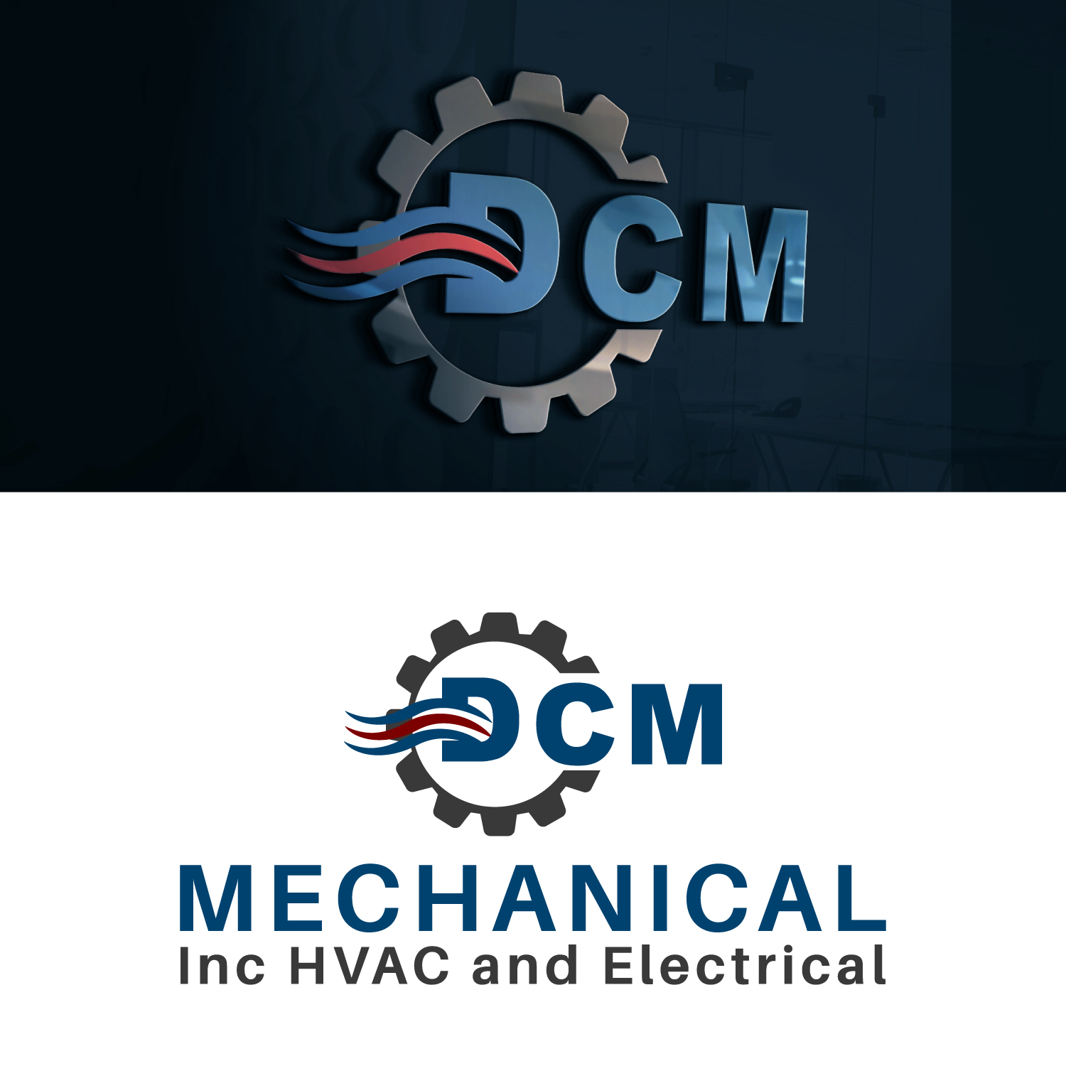 Logo Design by Alpha design for DCM Mechanical, Inc | Design #19560410