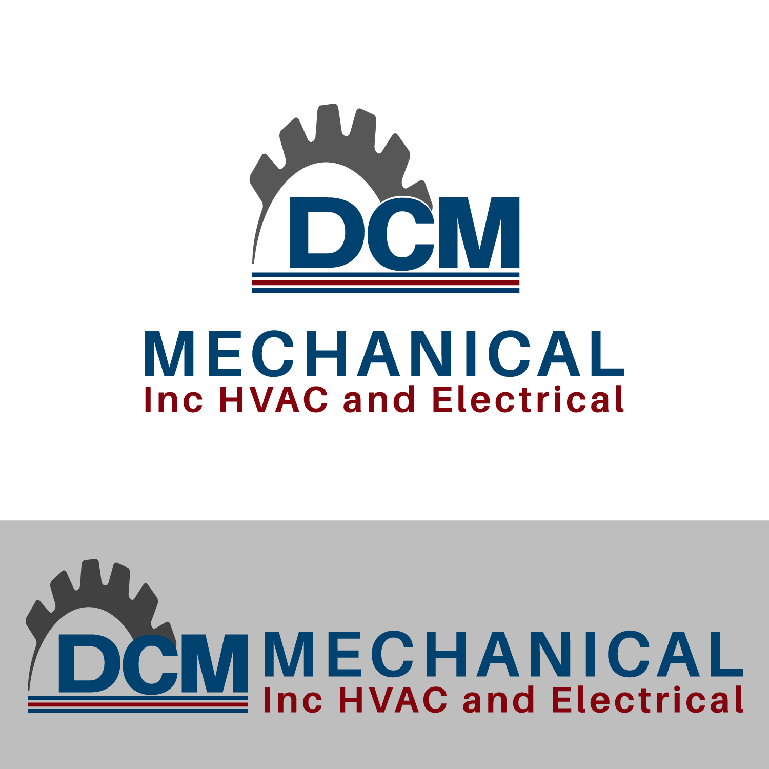 Logo Design by Alpha design for DCM Mechanical, Inc | Design #19560809