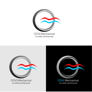 Logo Design by Mayur Sonar 3 for DCM Mechanical, Inc | Design: #19566391