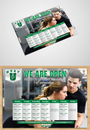 NEW Gym Timetable for Muay Thai gym! | Werbe-Design von ecorokerz
