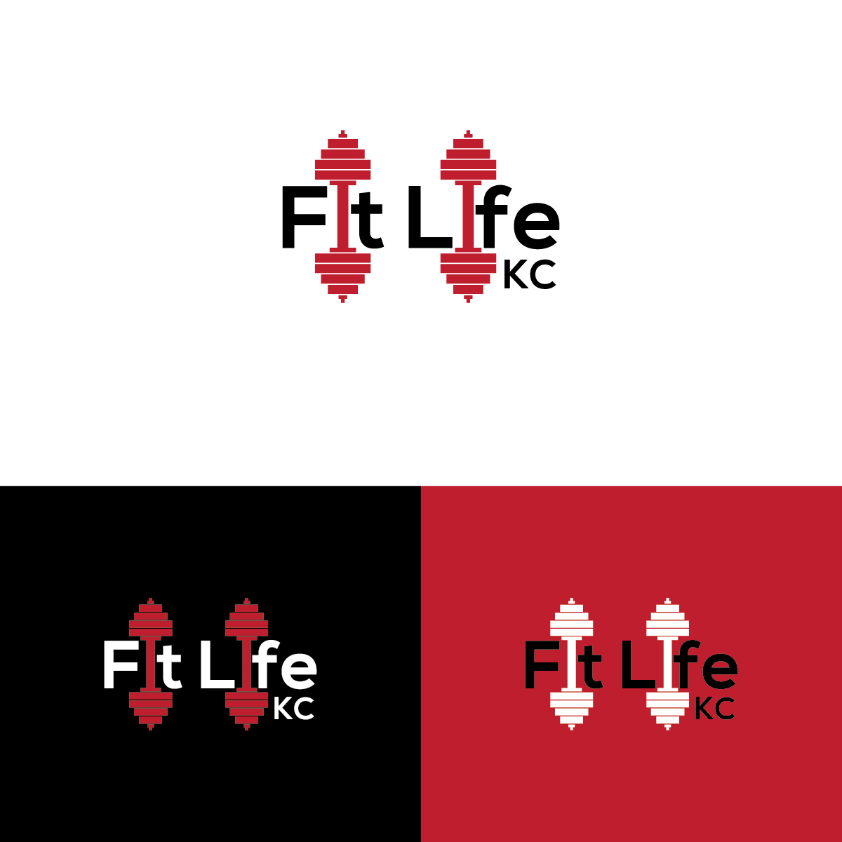 Logo Design by Creative Pixel Boxes for Fit Life KC | Design #19555439