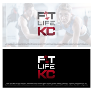 Logo Design by WILD FOX Desing Studio for Fit Life KC | Design: #19560891