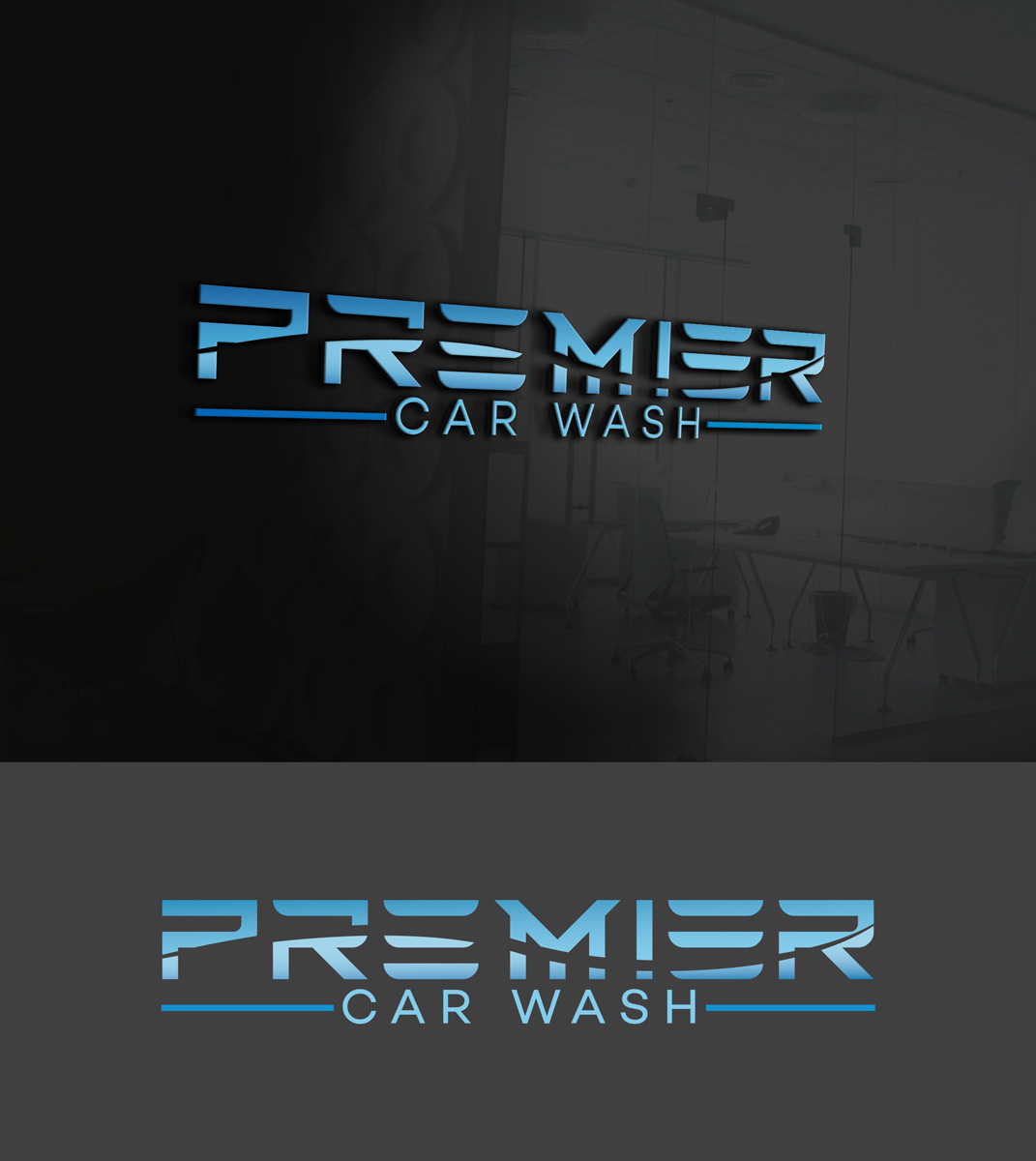 Modern, Elegant Logo Design for Premier, or Premier Car Wash by