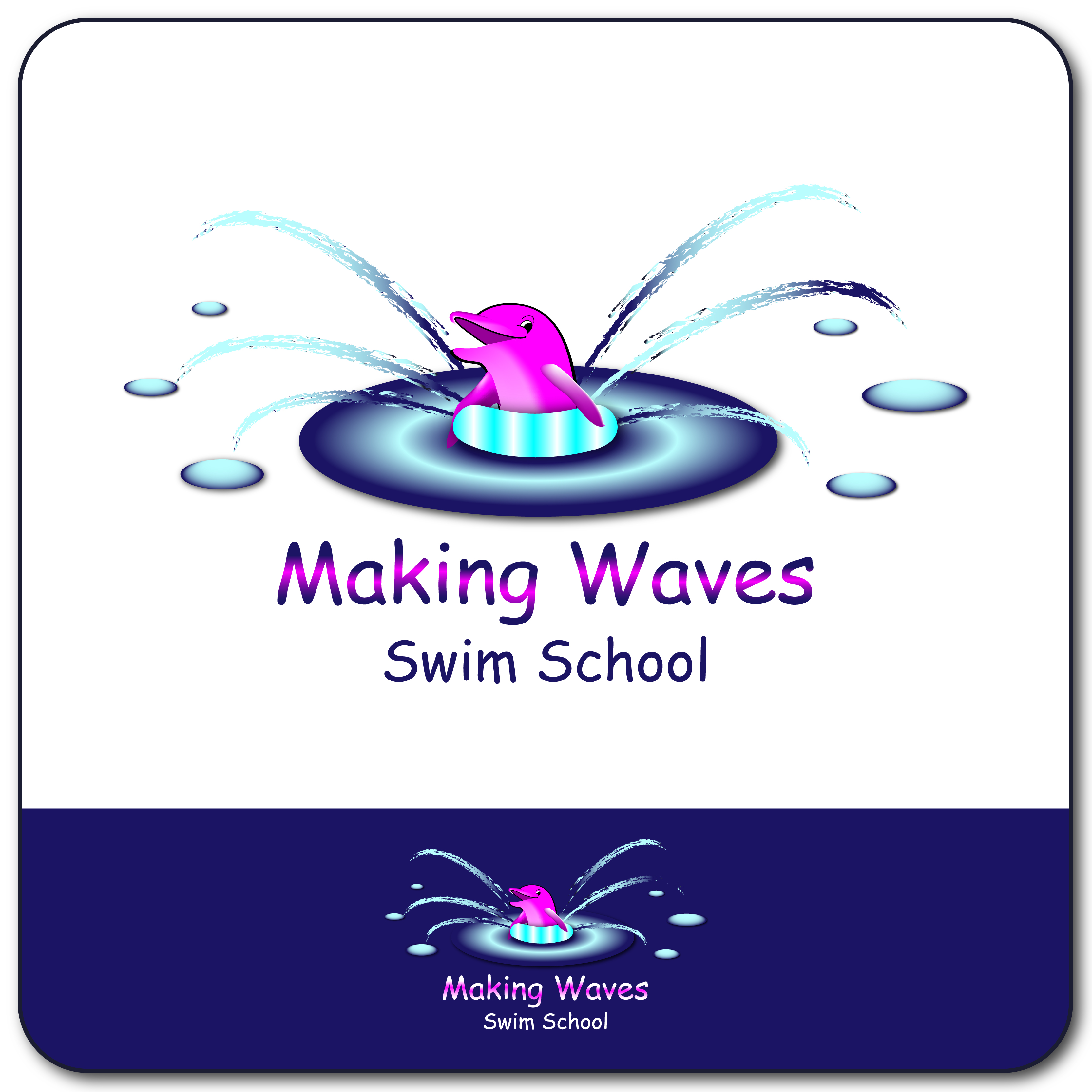 Logo Design by UsBeingUs.com - Debs for Making Waves Swim Sc | Design #56678