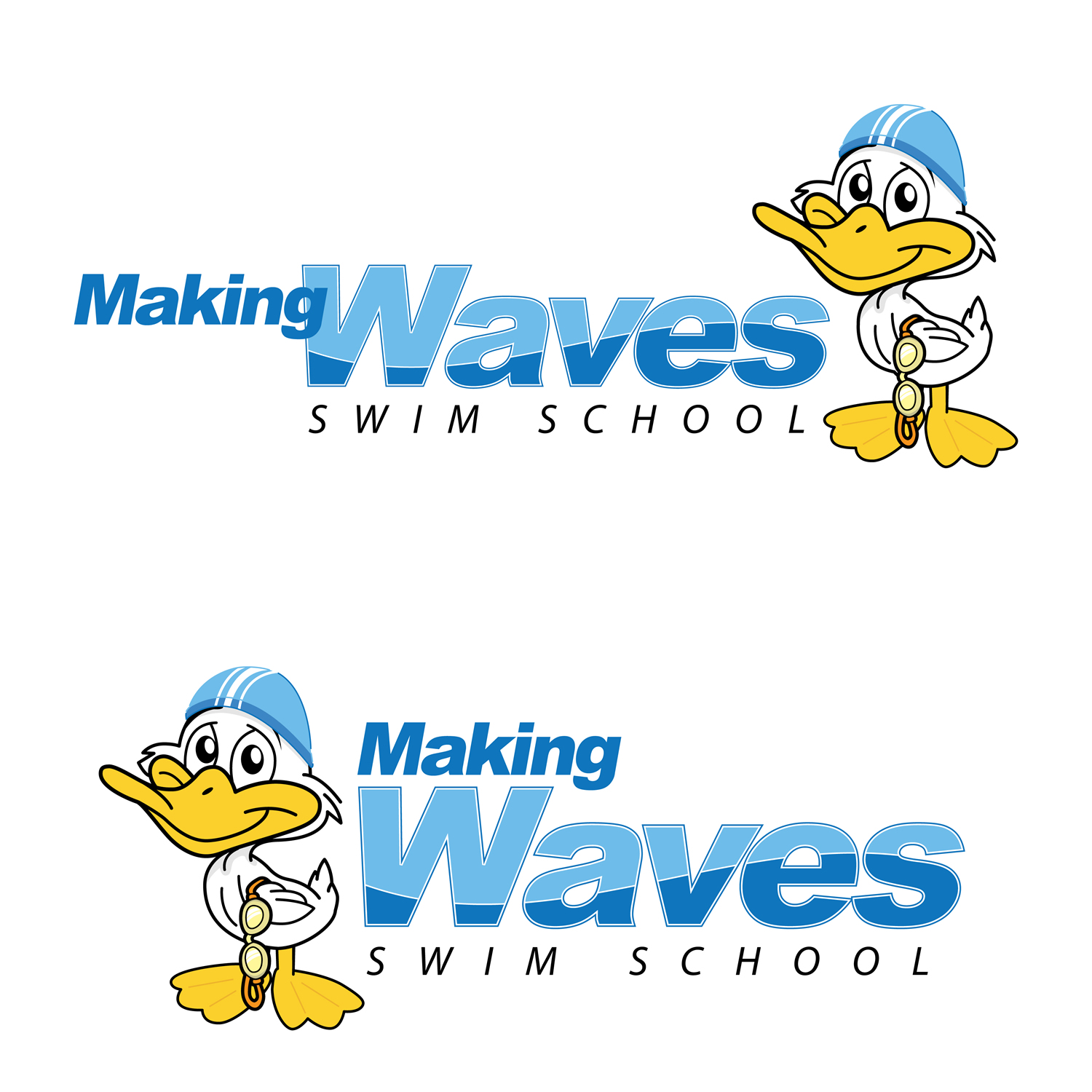 Logo Design by xenowebdev for Making Waves Swim Sc | Design #54457