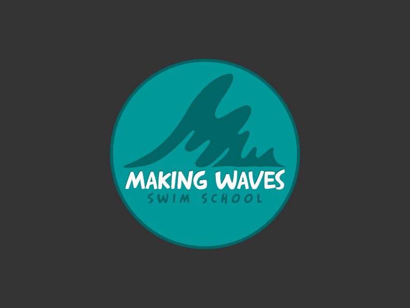 Logo Design by Bardwell Designs for Making Waves Swim Sc | Design #54441
