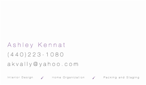 Business Card Design by btowndesign for Accents By Ashley  | Design: #2898762