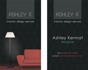 Business Card Design by JulySprite for Accents By Ashley  | Design #2899796